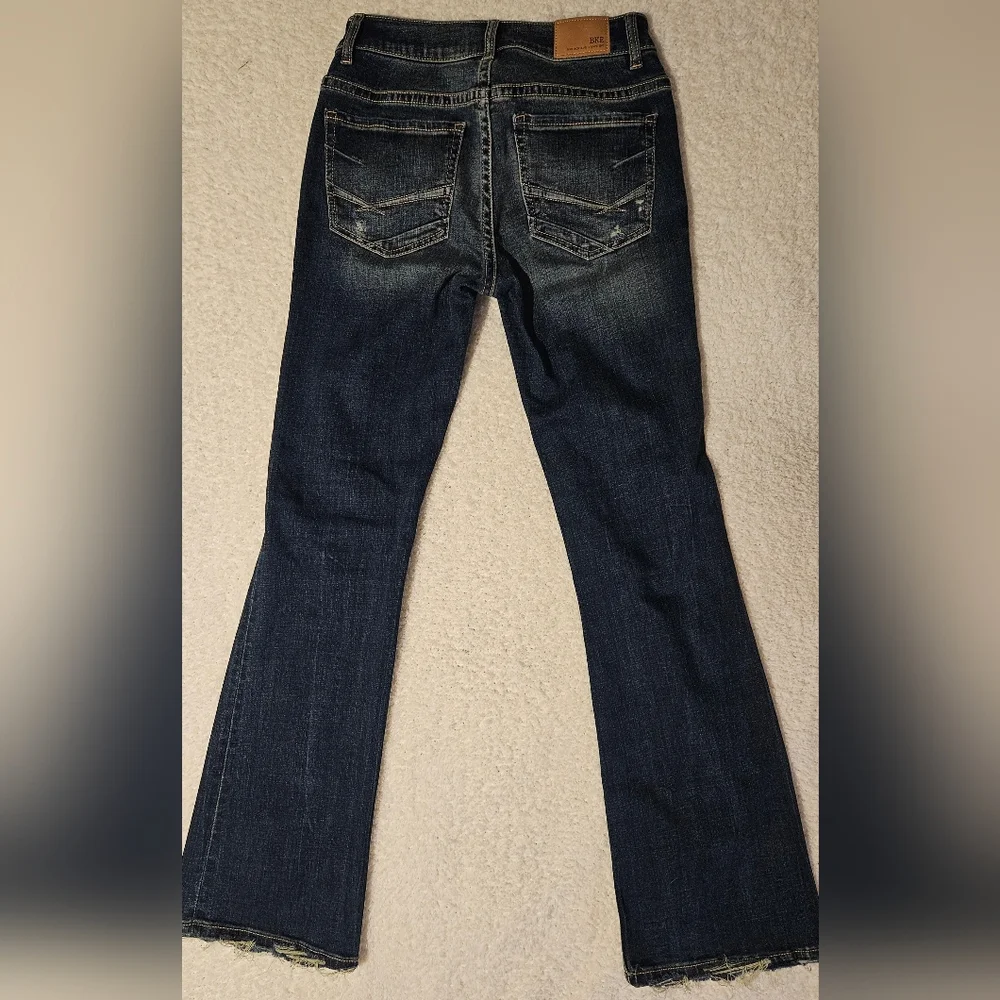 BKE Distressed Mid-Rise Slim Fit Boot Cut Jeans Size 25 × 31.5 - Picture 2 of 2